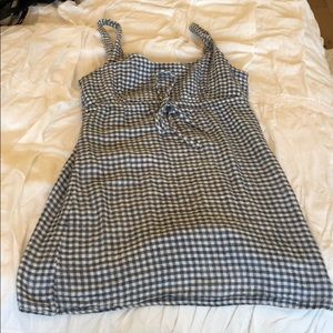 Brandy Melville Gingham Light Blue Dress